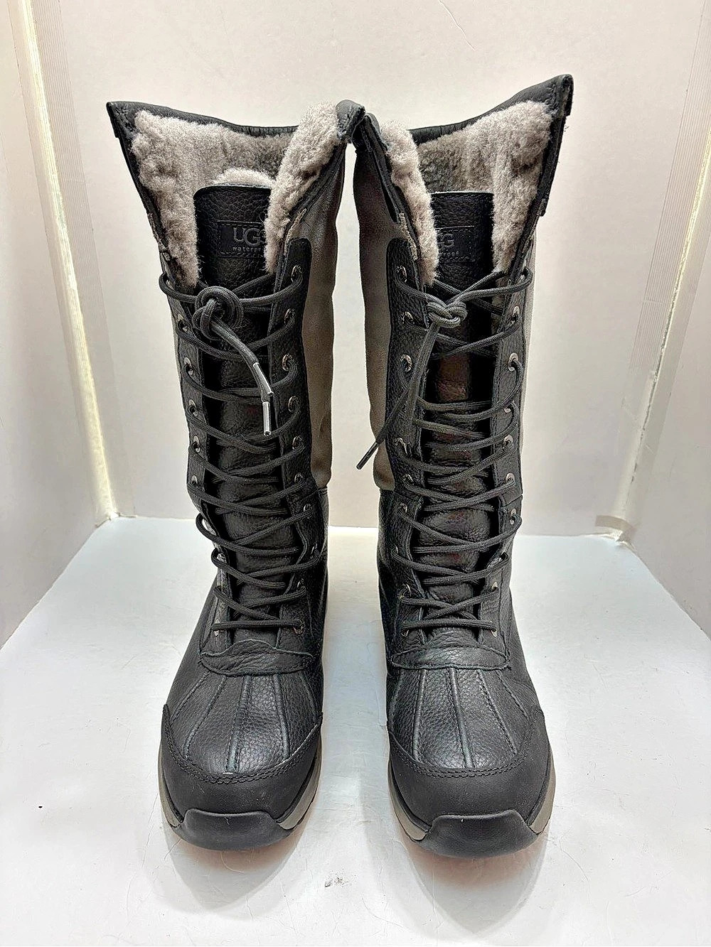 UGG Adirondack III Tall Waterproof Winter Boots Black Size 9.5